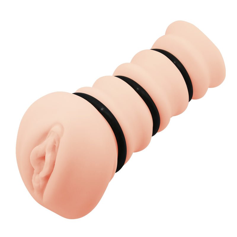 Buy CRAZY BULL ROSSI Vagina Stroker - Flesh Vagina Stroker with Tightening Rings – Naughtyhut NZ sex toys online. Discreet delivery & top brands.