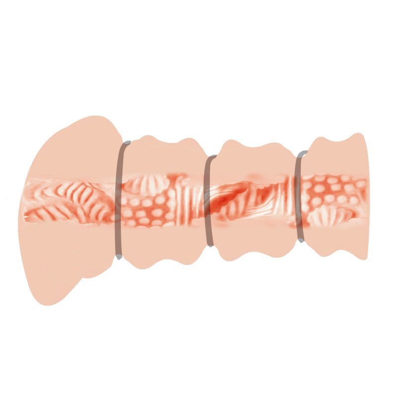 Buy CRAZY BULL ROSSI Vagina Stroker - Flesh Vagina Stroker with Tightening Rings – Naughtyhut NZ sex toys online. Discreet delivery & top brands.