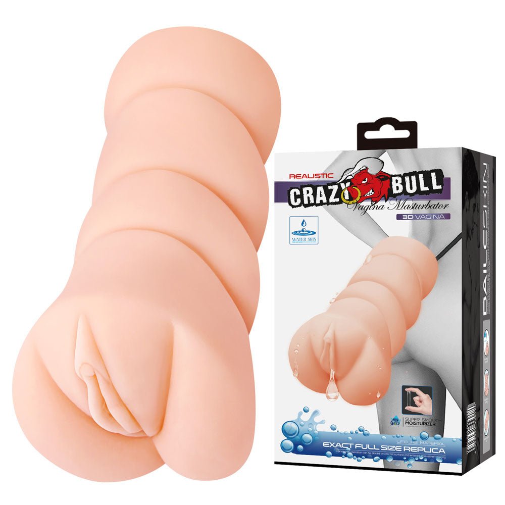 Buy CRAZY BULL Vagina Stroker - Flesh Vagina Stroker – Naughtyhut NZ sex toys online. Discreet delivery & top brands.