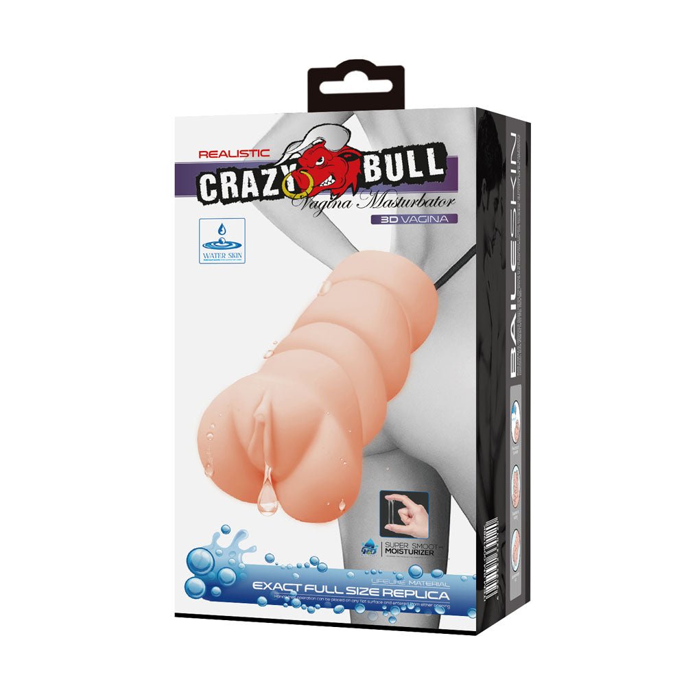 Buy CRAZY BULL Vagina Stroker - Flesh Vagina Stroker – Naughtyhut NZ sex toys online. Discreet delivery & top brands.