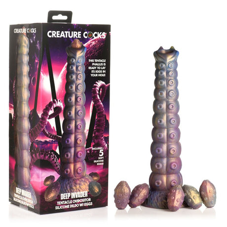 Buy Creature Cocks Deep Invader - Multi - Coloured 22.9 cm Ovipositor Fantasy Dildo – Naughtyhut NZ sex toys online. Discreet delivery & top brands.