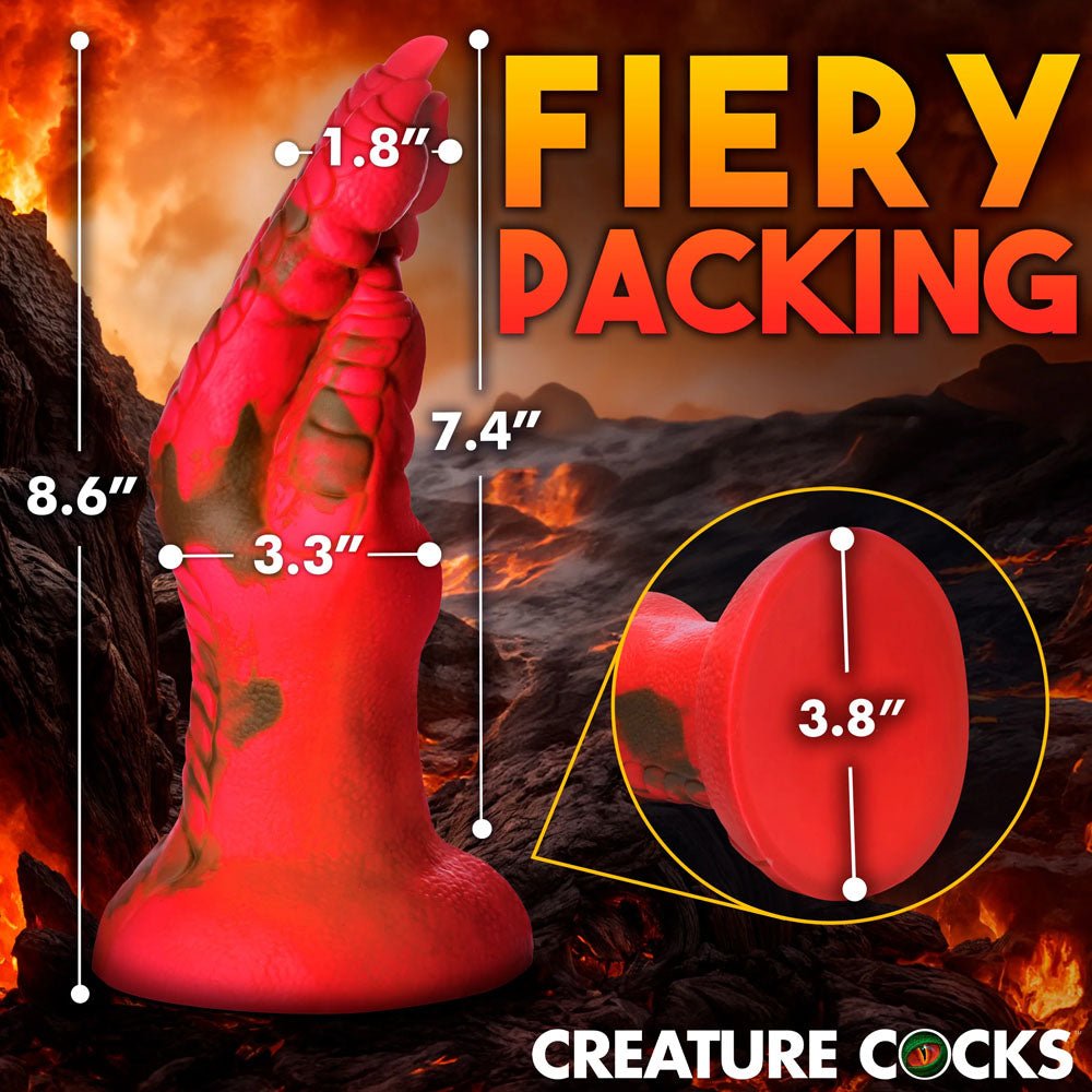 Buy Creature Cocks Demon Claw Fisting Silicone Dildo - Red 21.8 cm Claw Fantasy Dildo – Naughtyhut NZ sex toys online. Discreet delivery & top brands.