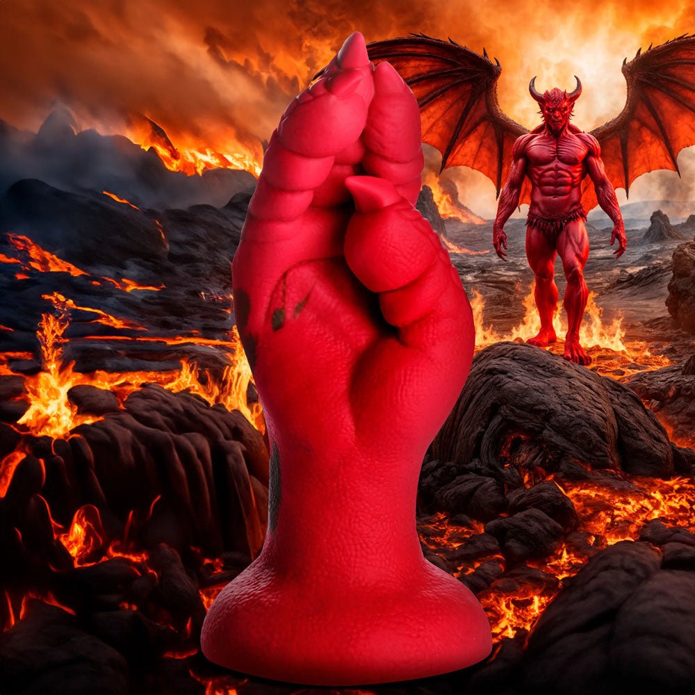 Buy Creature Cocks Demon Claw Fisting Silicone Dildo - Red 21.8 cm Claw Fantasy Dildo – Naughtyhut NZ sex toys online. Discreet delivery & top brands.