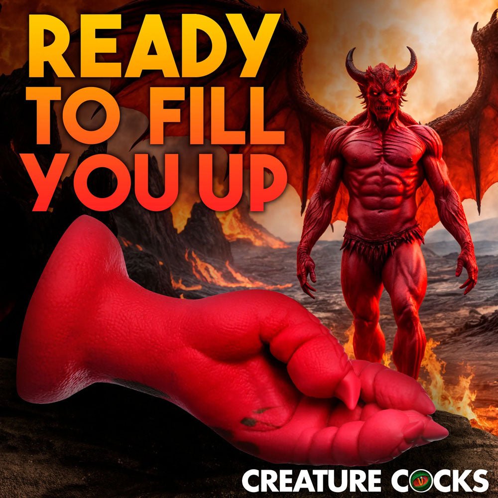 Buy Creature Cocks Demon Claw Fisting Silicone Dildo - Red 21.8 cm Claw Fantasy Dildo – Naughtyhut NZ sex toys online. Discreet delivery & top brands.