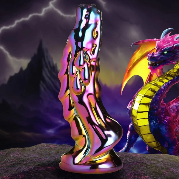 Creature Cocks Dragon Glass - Coloured 15.7 cm Glass Fantasy Dildo – Sex toys NZ by Naughtyhut. Discreet delivery nationwide.
