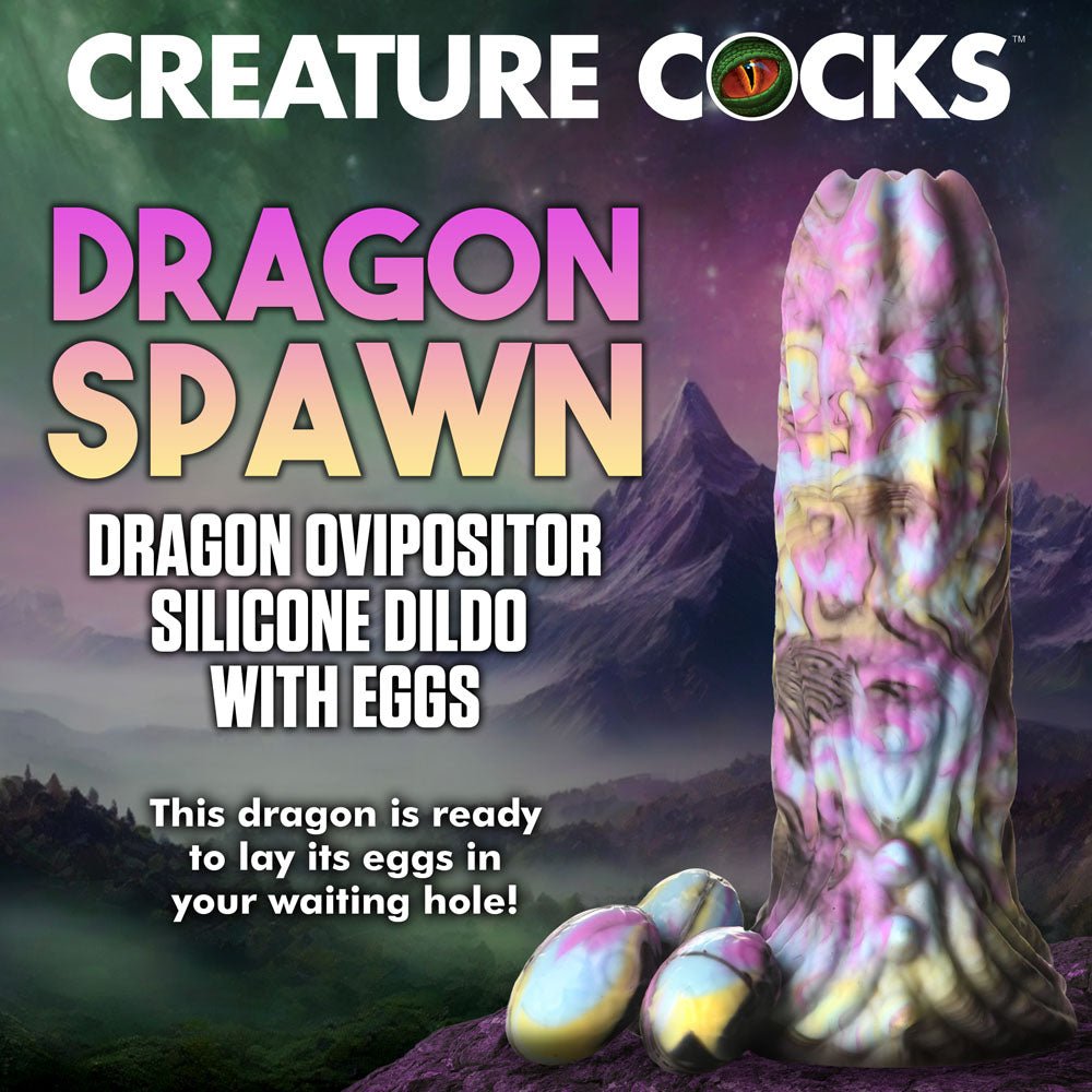Buy Creature Cocks Dragon Spawn - Multi - Coloured 18.5 cm Ovipositor Fantasy Dildo – Naughtyhut NZ sex toys online. Discreet delivery & top brands.