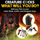 Buy Creature Cocks Fire Demon Keychain - Novelty Fantasy Dildo Keyring – Naughtyhut NZ sex toys online. Discreet delivery & top brands.