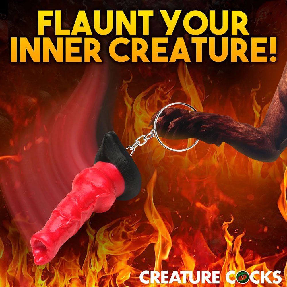 Buy Creature Cocks Hell - Hound Keychain - Novelty Fantasy Dildo Keyring – Naughtyhut NZ sex toys online. Discreet delivery & top brands.