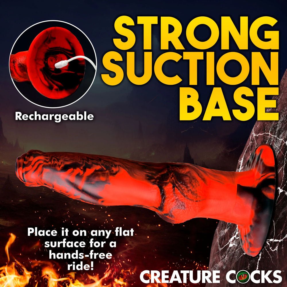 Buy Creature Cocks Hell Wolf - Red 22 cm USB Rechargeable Thrusting Fantasy Dildo – Naughtyhut NZ sex toys online. Discreet delivery & top brands.