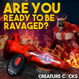 Buy Creature Cocks Hell Wolf - Red 22 cm USB Rechargeable Thrusting Fantasy Dildo – Naughtyhut NZ sex toys online. Discreet delivery & top brands.