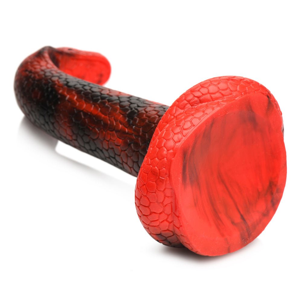 Buy Creature Cocks King Cobra Silicone Dildo - Red 21.4 cm Fantasy Dildo – Naughtyhut NZ sex toys online. Discreet delivery & top brands.