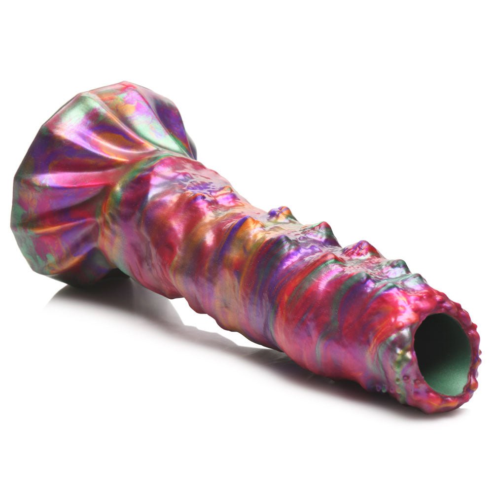 Buy Creature Cocks Larva Silicone Dildo - Coloured 22.9 cm Fantasy Dildo with Eggs – Naughtyhut NZ sex toys online. Discreet delivery & top brands.