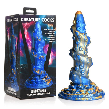 Buy Creature Cocks Lord Kraken Dildo - Blue 21 cm Fantasy Tentacle Dildo – Naughtyhut NZ sex toys online. Discreet delivery & top brands.