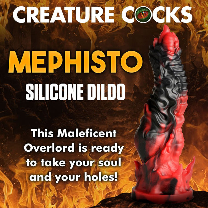Buy Creature Cocks Mephisto - Red/Black 18.5 cm Fantasy Dildo – Naughtyhut NZ sex toys online. Discreet delivery & top brands.