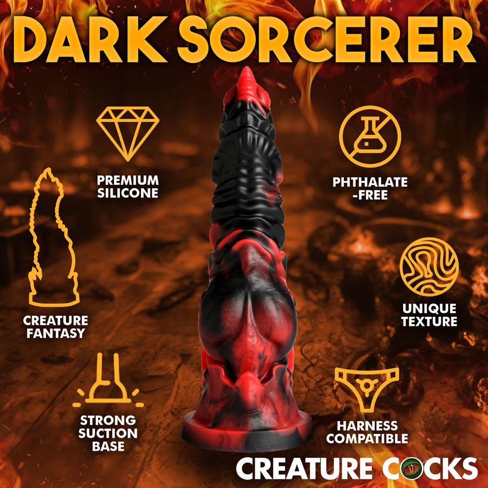Buy Creature Cocks Mephisto - Red/Black 18.5 cm Fantasy Dildo – Naughtyhut NZ sex toys online. Discreet delivery & top brands.