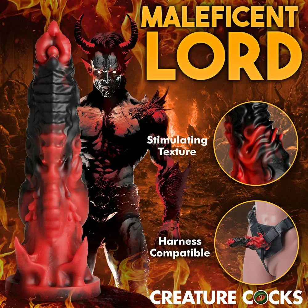 Creature Cocks Mephisto - Red/Black 18.5 cm Fantasy Dildo – Sex toys NZ by Naughtyhut. Discreet delivery nationwide.