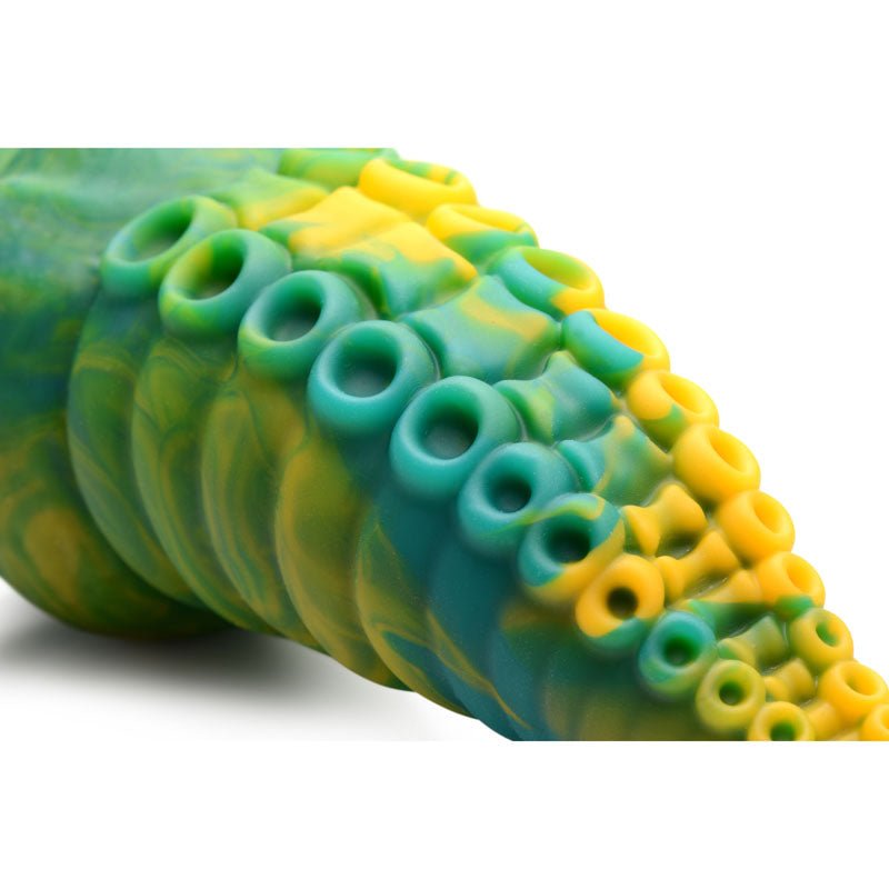 Buy Creature Cocks Monstropus Tentacled Monster Silicone Dildo - Green/Yellow 21.6 cm Fantasy Dildo – Naughtyhut NZ sex toys online. Discreet delivery & top brands.