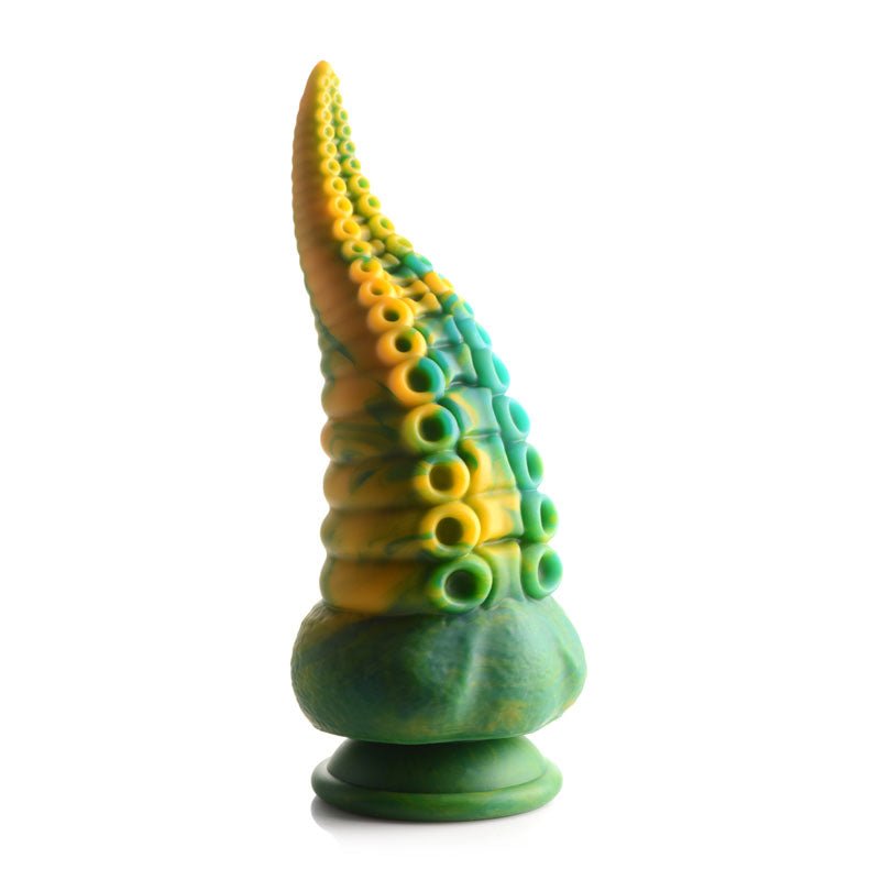 Buy Creature Cocks Monstropus Tentacled Monster Silicone Dildo - Green/Yellow 21.6 cm Fantasy Dildo – Naughtyhut NZ sex toys online. Discreet delivery & top brands.