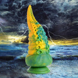 Buy Creature Cocks Monstropus Tentacled Monster Silicone Dildo - Green/Yellow 21.6 cm Fantasy Dildo – Naughtyhut NZ sex toys online. Discreet delivery & top brands.