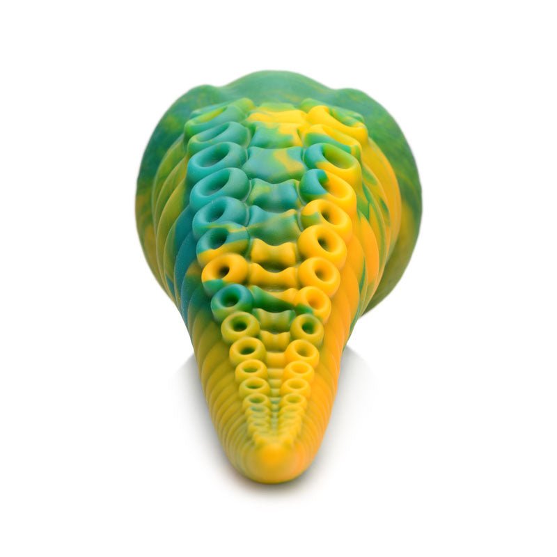 Buy Creature Cocks Monstropus Tentacled Monster Silicone Dildo - Green/Yellow 21.6 cm Fantasy Dildo – Naughtyhut NZ sex toys online. Discreet delivery & top brands.