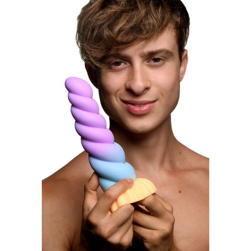 Buy Creature Cocks Mystique Silicone Unicorn Dildo - Coloured 21 cm Fantasy Dildo – Naughtyhut NZ sex toys online. Discreet delivery & top brands.