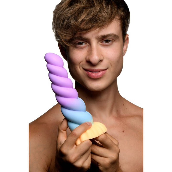 Buy Creature Cocks Mystique Silicone Unicorn Dildo - Coloured 21 cm Fantasy Dildo – Naughtyhut NZ sex toys online. Discreet delivery & top brands.