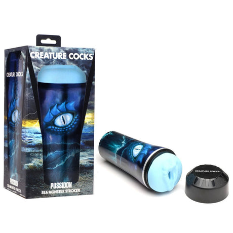 Buy Creature Cocks Pussidon Sea Monster Stroker - Blue Fantasy Stroker – Naughtyhut NZ sex toys online. Discreet delivery & top brands.