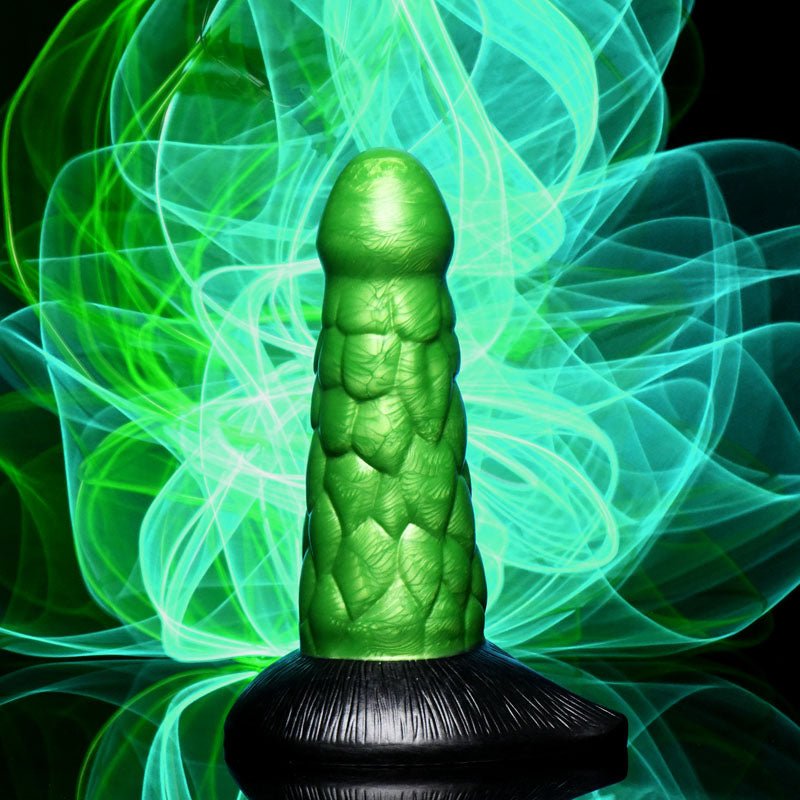 Buy Creature Cocks Radioactive Reptile Thick Scaly Silicone Dildo - Green 19 cm Dildo – Naughtyhut NZ sex toys online. Discreet delivery & top brands.
