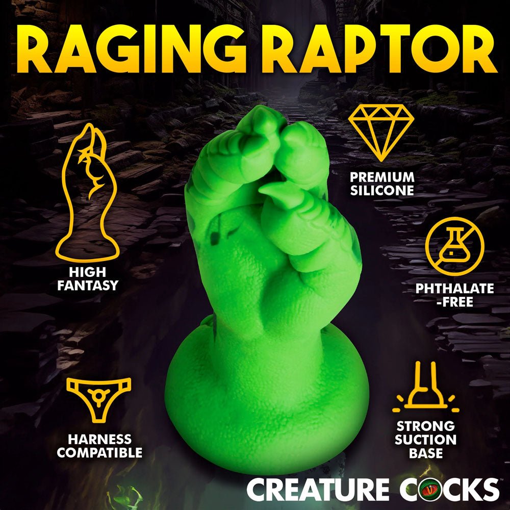 Buy Creature Cocks Raptor Claw Fisting Silicone Dildo - Green 21.8 cm Claw Fantasy Dildo – Naughtyhut NZ sex toys online. Discreet delivery & top brands.