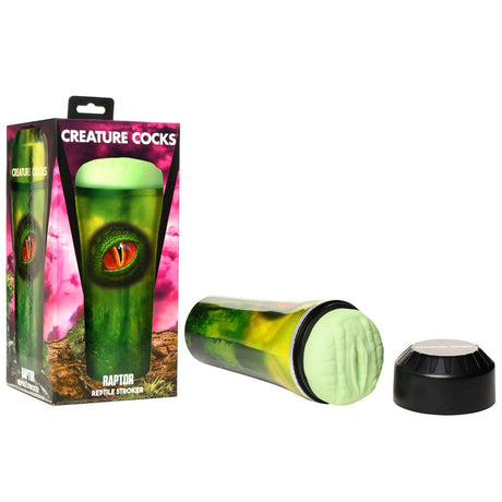 Buy Creature Cocks Raptor Reptile Stroker - Green Fantasy Stroker – Naughtyhut NZ sex toys online. Discreet delivery & top brands.