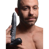 Buy Creature Cocks The Gargoyle Rock Hard Silicone Dildo - Silver 23.6 cm Fantasy Dildo – Naughtyhut NZ sex toys online. Discreet delivery & top brands.