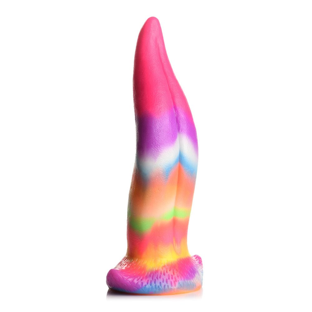 Buy Creature Cocks Unicorn Kiss Silicone Dildo - Coloured 21.4 cm Fantasy Unicorn Tongue Dildo – Naughtyhut NZ sex toys online. Discreet delivery & top brands.