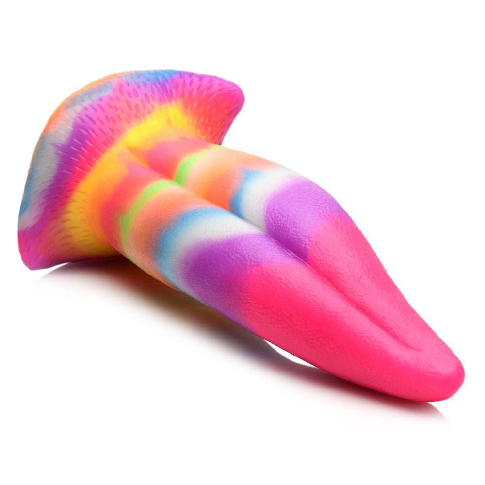 Buy Creature Cocks Unicorn Kiss Silicone Dildo - Coloured 21.4 cm Fantasy Unicorn Tongue Dildo – Naughtyhut NZ sex toys online. Discreet delivery & top brands.