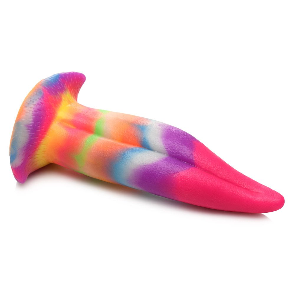 Buy Creature Cocks Unicorn Kiss Silicone Dildo - Coloured 21.4 cm Fantasy Unicorn Tongue Dildo – Naughtyhut NZ sex toys online. Discreet delivery & top brands.