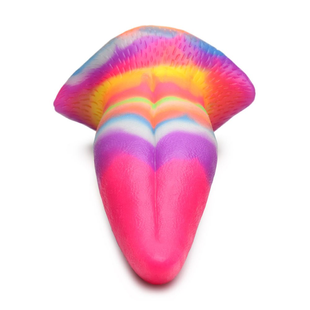 Buy Creature Cocks Unicorn Kiss Silicone Dildo - Coloured 21.4 cm Fantasy Unicorn Tongue Dildo – Naughtyhut NZ sex toys online. Discreet delivery & top brands.