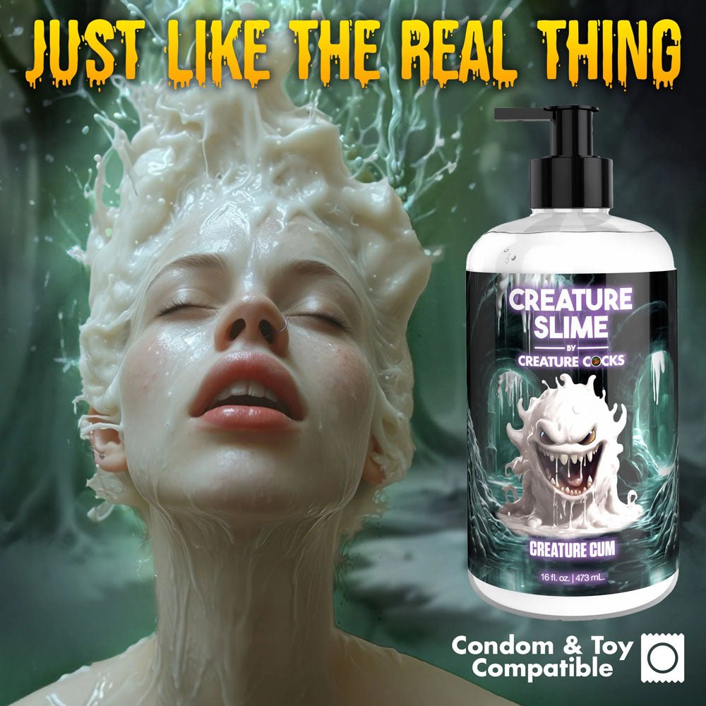 Buy Creature Slime by Creature Cocks - Creature Cum - Cum Lubricant - 473 ml Pump Bottle – Naughtyhut NZ sex toys online. Discreet delivery & top brands.