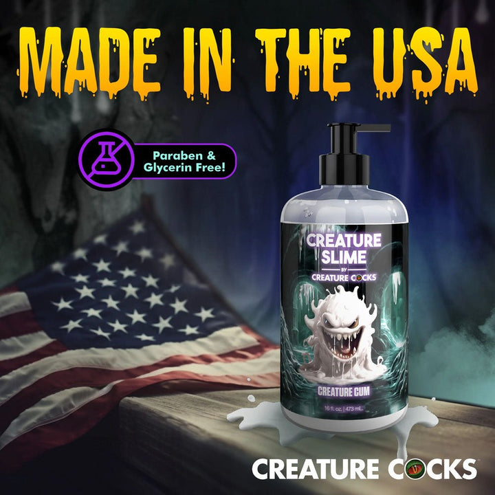 Buy Creature Slime by Creature Cocks - Creature Cum - Cum Lubricant - 473 ml Pump Bottle – Naughtyhut NZ sex toys online. Discreet delivery & top brands.