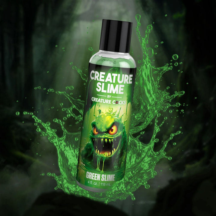 Buy Creature Slime by Creature Cocks - Green Slime - Green Water Based Lubricant - 118 ml Bottle – Naughtyhut NZ sex toys online. Discreet delivery & top brands.