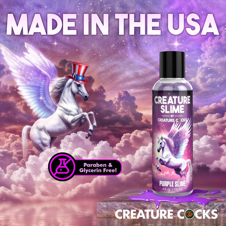 Buy Creature Slime by Creature Cocks - Purple Slime - Purple Water Based Lubricant - 118 ml Bottle – Naughtyhut NZ sex toys online. Discreet delivery & top brands.