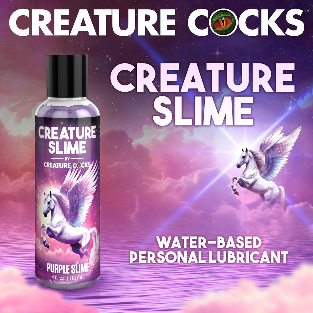 Buy Creature Slime by Creature Cocks - Purple Slime - Purple Water Based Lubricant - 118 ml Bottle – Naughtyhut NZ sex toys online. Discreet delivery & top brands.