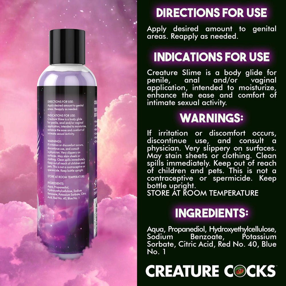 Buy Creature Slime by Creature Cocks - Purple Slime - Purple Water Based Lubricant - 237 ml Bottle – Naughtyhut NZ sex toys online. Discreet delivery & top brands.