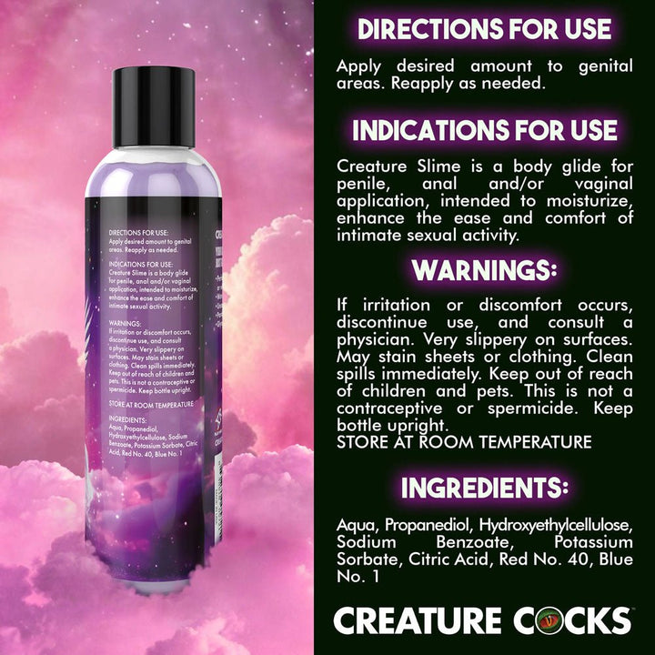 Buy Creature Slime by Creature Cocks - Purple Slime - Purple Water Based Lubricant - 237 ml Bottle – Naughtyhut NZ sex toys online. Discreet delivery & top brands.