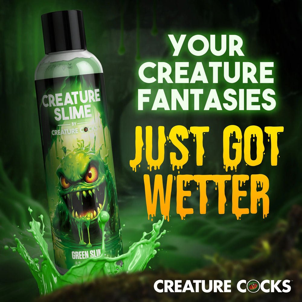 Buy Creature Slime by Creature Cocks - Green Slime - Green Water Based Lubricant - 237 ml Bottle – Naughtyhut NZ sex toys online. Discreet delivery & top brands.