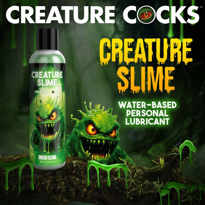 Buy Creature Slime by Creature Cocks - Green Slime - Green Water Based Lubricant - 237 ml Bottle – Naughtyhut NZ sex toys online. Discreet delivery & top brands.