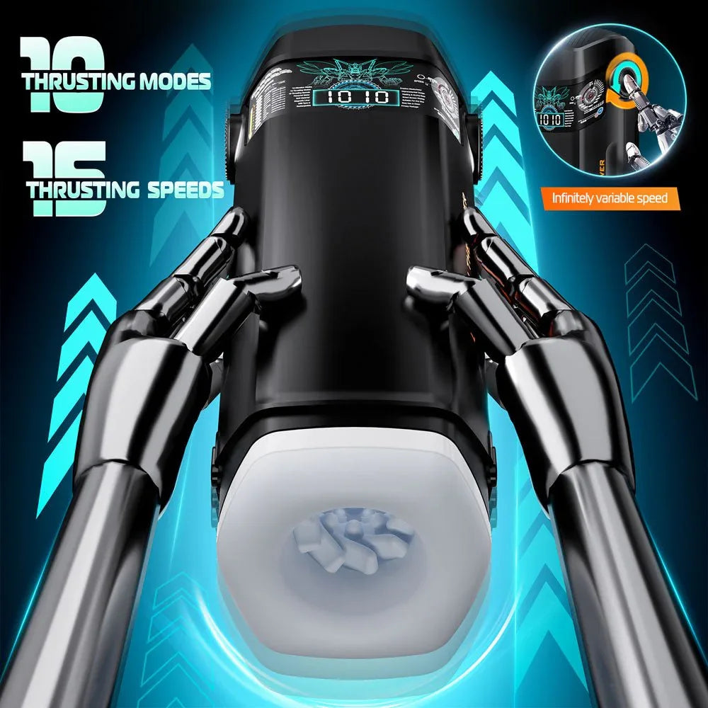 Titan thrusting graphic, 10 modes and 15 speeds with robot hands