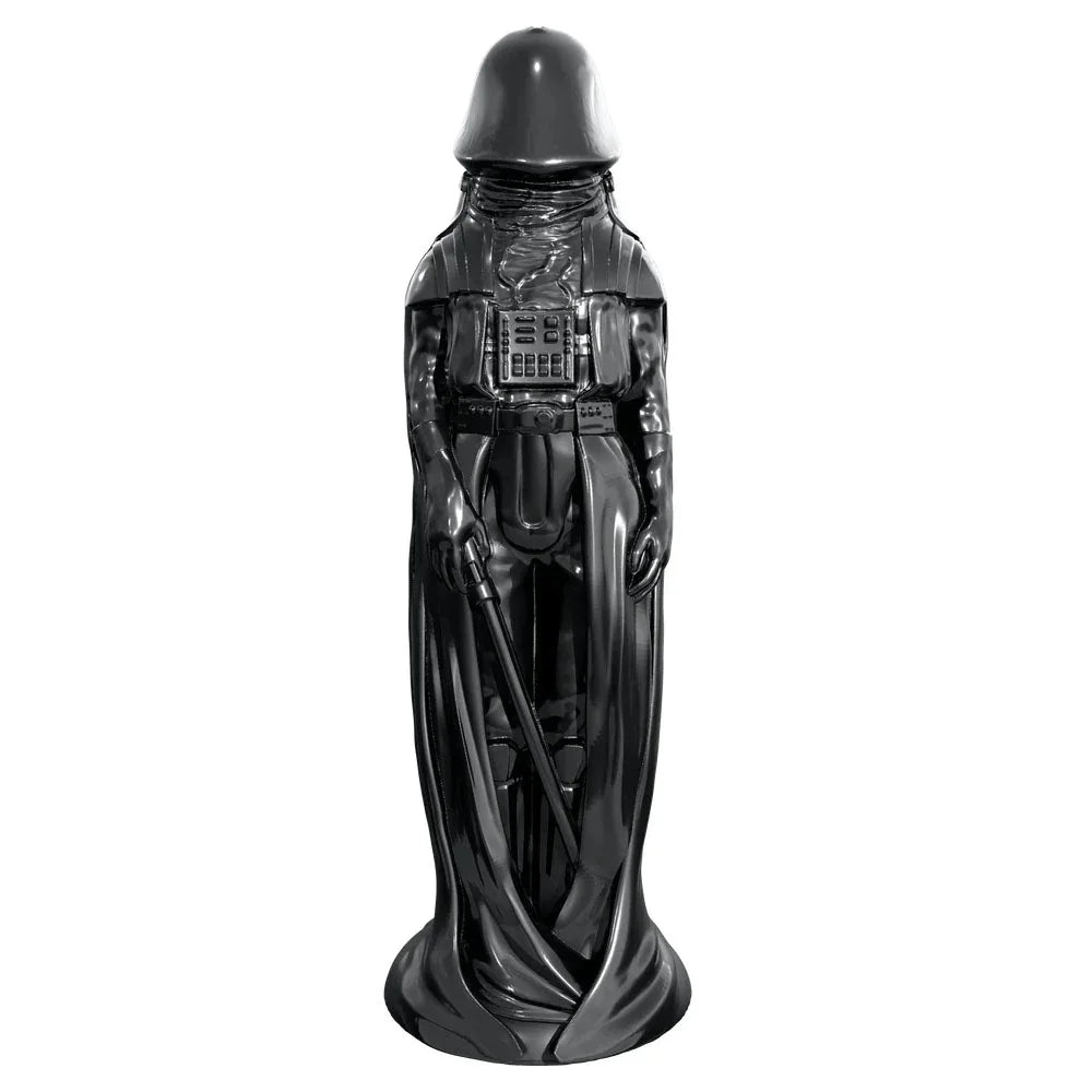 Darth Invader dong in Black alone, cloaked figure on a suction base