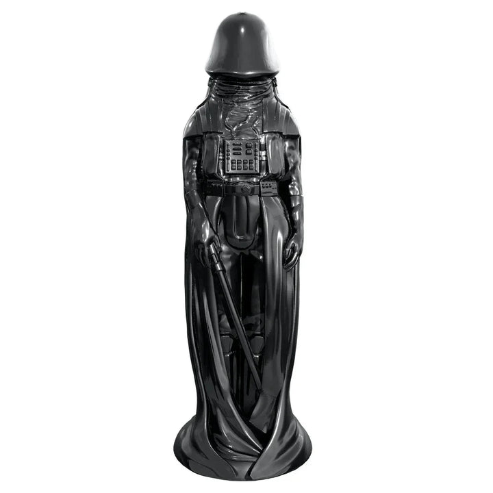 Darth Invader dong in Black alone, cloaked figure on a suction base