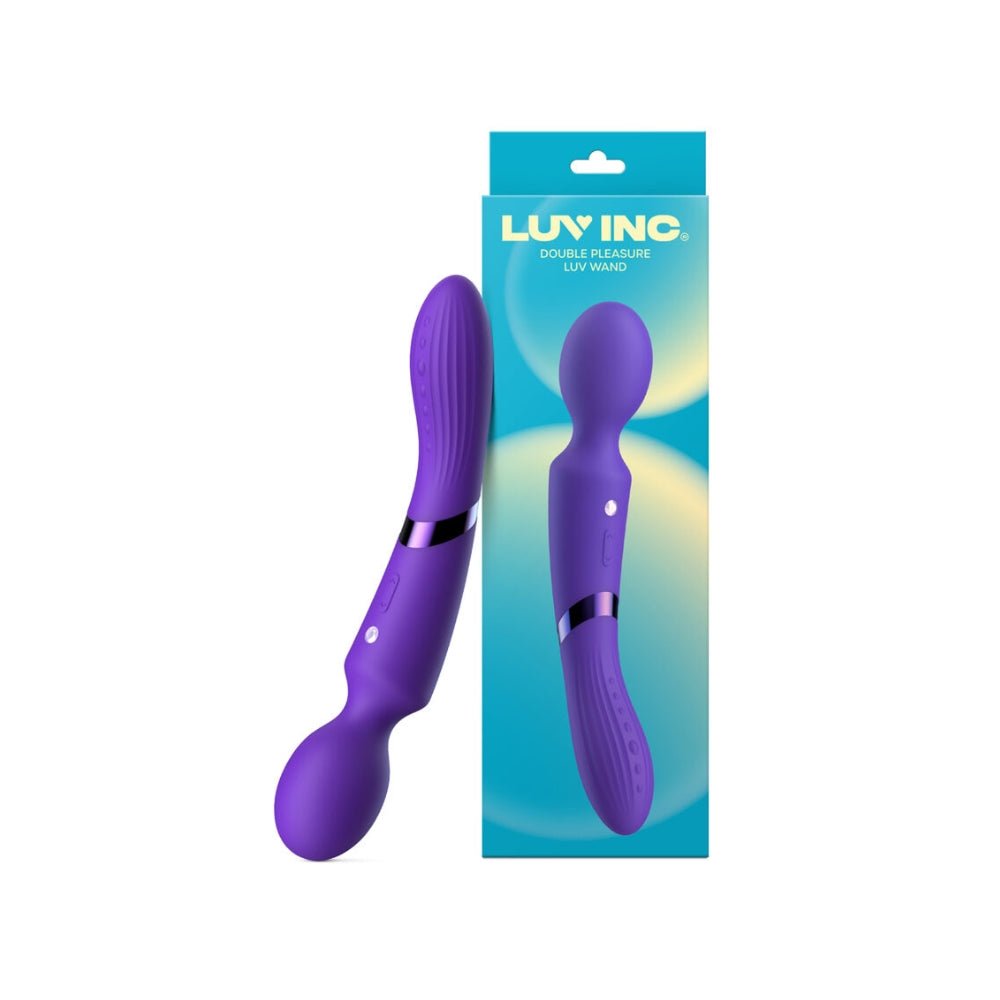 Buy De39: Double - Ended Luv Wand - Dark Purple – Naughtyhut NZ sex toys online. Discreet delivery & top brands.