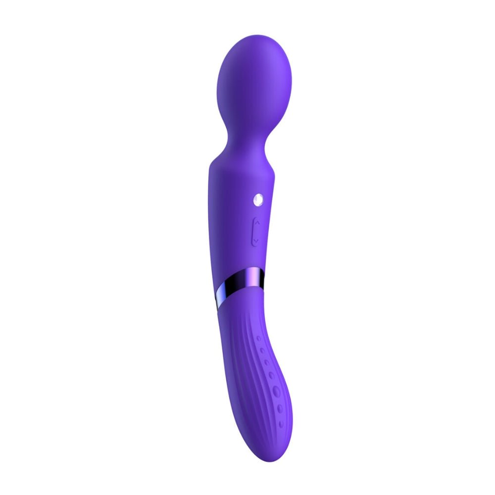 Buy De39: Double - Ended Luv Wand - Dark Purple – Naughtyhut NZ sex toys online. Discreet delivery & top brands.