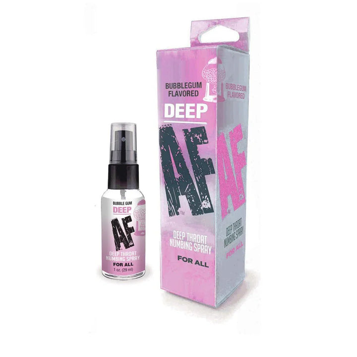 Deep AF - Bubblegum - Bubblegum Flavoured Deep Throat Spray - 29 ml – Sex toys NZ by Naughtyhut. Discreet delivery nationwide.